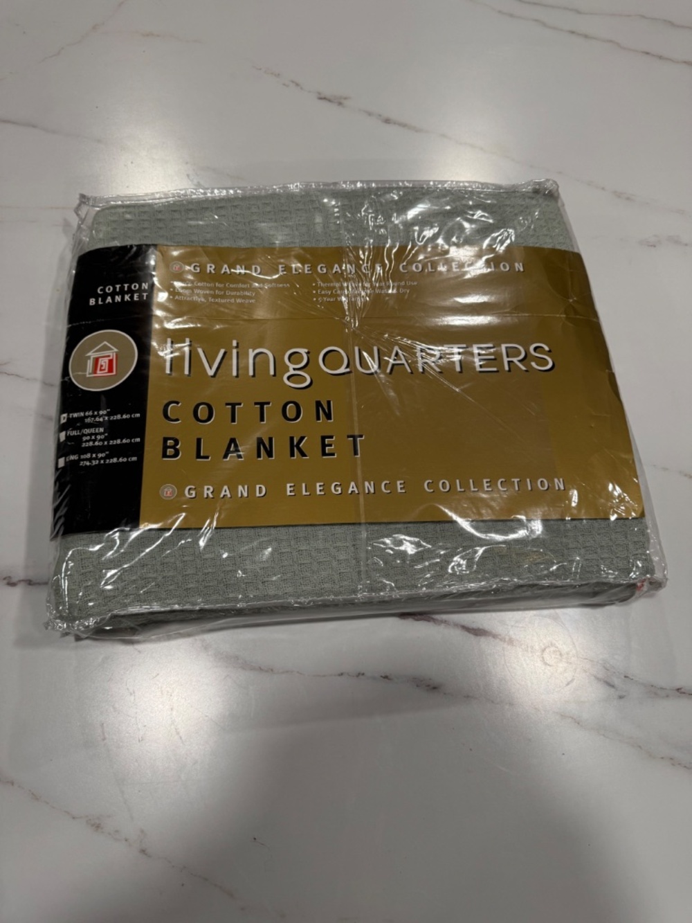 Twin Grand Elegance Collection “Living Quarters “ Cotton Blanket/New - Picture 2 of 7